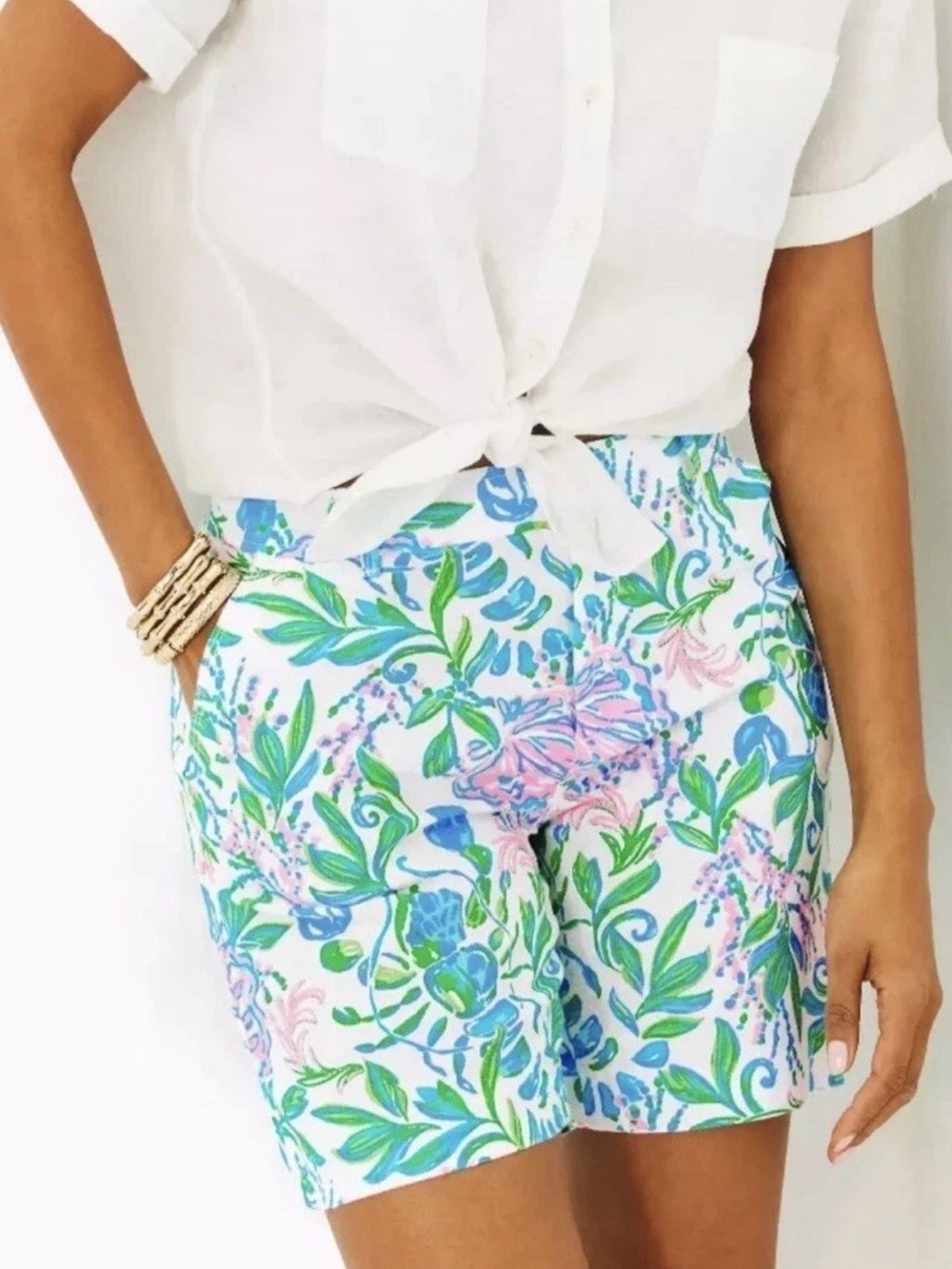 Lilly Pulitzer NWT SZ 0 Aldora Linen shorts sz 0